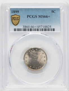 1899 5C Liberty Nickel PCGS MS66+