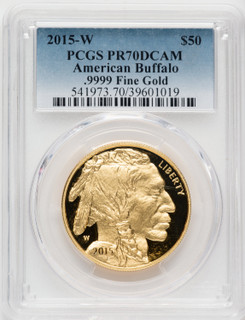 2015-W $50 One-Ounce Gold Buffalo PCGS PR70