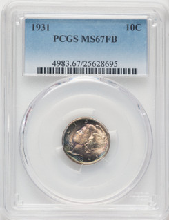 1931 10C FB Mercury Dime PCGS MS67