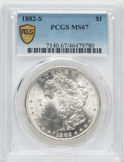 1882-S $1 Morgan Dollar PCGS MS67