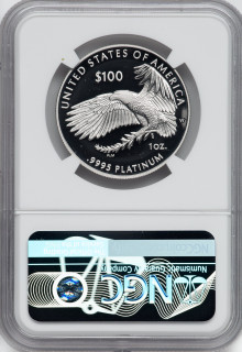 2023-W $100 Platinum Eagle Freedom of the Press ER NGC PF70UCAM