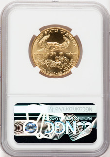 1990 $25 American Gold Eagle NGC MS69 Ron Harrigal Signed