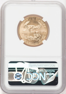 2001 $25 American Gold Eagle NGC MS69 Ron Harrigal Signed