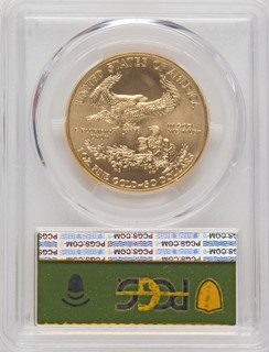 2016 $50 One-Ounce Gold Eagle 30th Anniversary PCGS MS70