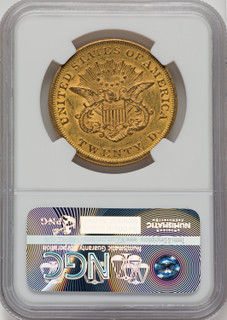 1855 $20 Liberty Double Eagle NGC AU55