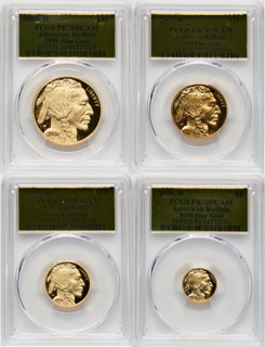 2008-W American Gold Buffalo 4-Coin Set PCGS PR70