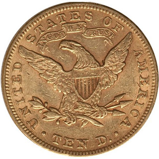 1838-1907 $10 Liberty Gold Eagle Coin XF Grade (Random Year)