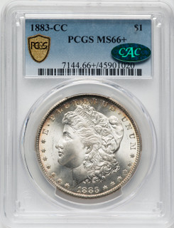 1883-CC $1 CAC Morgan Dollar PCGS MS66+