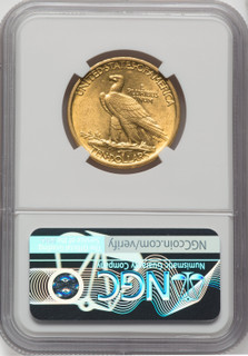 1907 $10 No Motto Indian Eagle NGC MS62