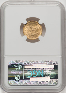 1878 $2.50 Liberty Quarter Eagle NGC MS62