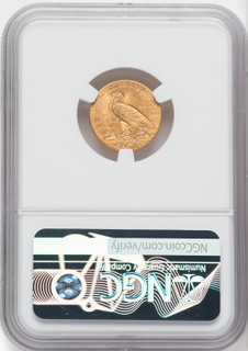 1915 $2.50 Indian Quarter Eagle NGC MS65