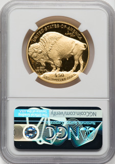 2017-W $50 One-Ounce Gold Buffalo NGC PF70 Edmund Moy