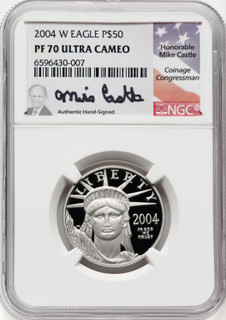 2004-W P$50 Half-Ounce Platinum Eagle DC NGC PF70