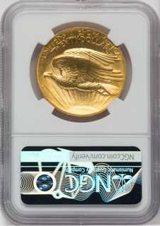 1907 $20 Wire Rim CAC High Relief Double Eagle NGC MS63