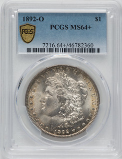 1892-O $1 Morgan Dollar PCGS MS64+
