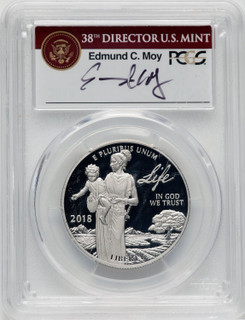 2018-W $100 One Ounce Platinum Eagle Life Moy PCGS PR70