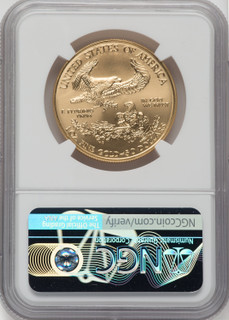 2006-W $50 One-Ounce Gold Eagle 20th Anniversary NGC MS70