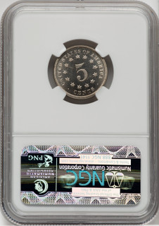 1874 5C CA Proof Shield Nickel NGC PR65
