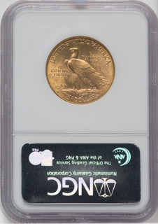 1910-D $10 Indian Eagle NGC MS64