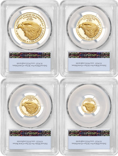 2023-W Gold Eagle 4-Coin Set First Day of Issue PCGS PR70