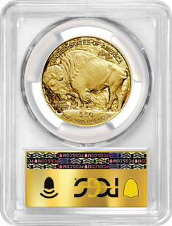 2023-W $50 One Ounce Gold Buffalo First Day of Issue PCGS PR70