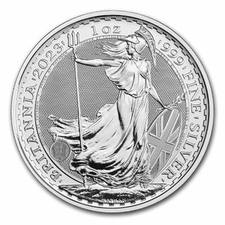 2023 British 1 Oz Silver Queen Elizabeth II Britannia Coin BU