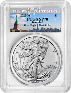 2023-W Burnished Silver Eagle Liberty First Strike PCGS MS70