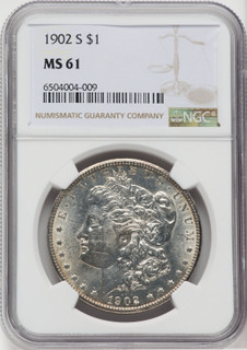 1902-S $1 Morgan Dollar NGC MS61
