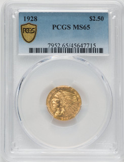 1928 $2.50 Indian Quarter Eagle PCGS MS65