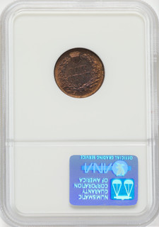 1866 1C Repunched Date FS-301 S-2 RB Indian Cent NGC MS65