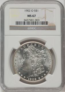 1902-O $1 Morgan Dollar NGC MS67
