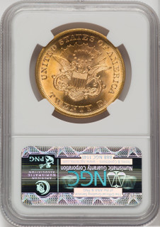 1865 $20 Liberty Double Eagle NGC MS63