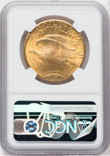 1928 $20 Saint-Gaudens Double Eagle NGC MS65+