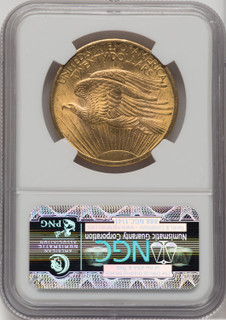 1907 $20 Saint Saint-Gaudens Double Eagle NGC MS62
