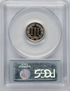 1888 3CN CA CAC Proof Three Cent Nickel PCGS PR67
