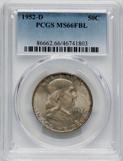 1952-D 50C FL Franklin Half Dollar PCGS MS66