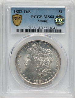 1882-O/S $1 Morgan Dollar PCGS MS64