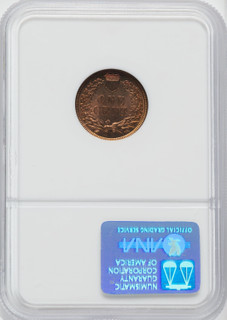 1881 1C RD Indian Cent NGC MS65