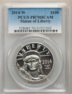 2014-W $100 One-Ounce Platinum Eagle PCGS PR70