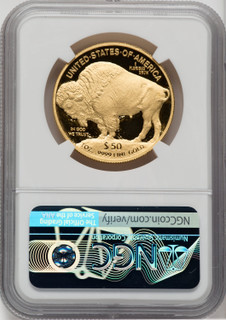 2011-W $50 One-Ounce Gold Buffalo NGC PF70 Thomas Uram Signed