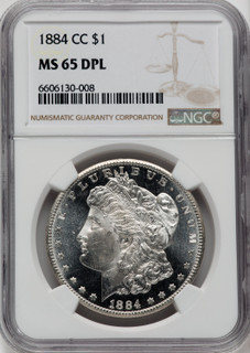 1884-CC $1 DM Morgan Dollar NGC MS65
