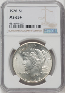 1926 $1 Peace Dollar NGC MS65+