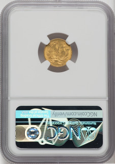 1854 G$1 Type Two Gold Dollar NGC MS63