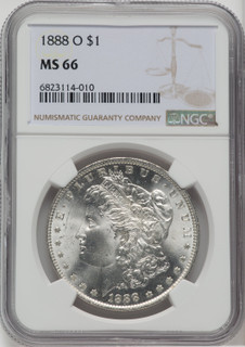 1888-O $1 Morgan Dollar NGC MS66