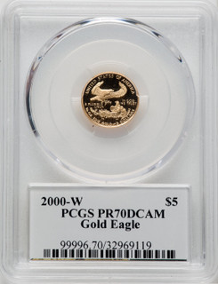 2000-P $5 Gold American Eagle PCGS PR70