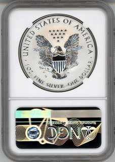2019-S Enhanced Reverse Proof Silver Eagle Trolly Label First Releases NGC PF70 W/COA