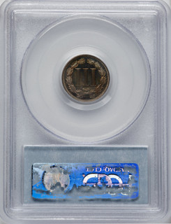 1865 3CN CAC Proof Three Cent Nickel PCGS PR66