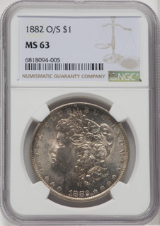 1882-O/S $1 Morgan Dollar NGC MS63