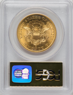 1856-S $20 NoSerLf S Liberty Double Eagle PCGS MS63