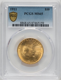 1911 $10 Indian Eagle PCGS MS65